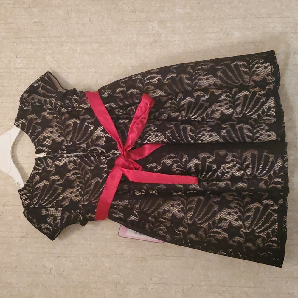 Toddler Black Lace Dress - Picture 2 of 3